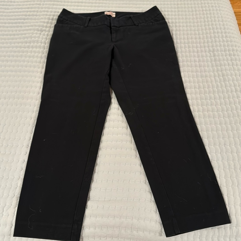 Black straight leg pants